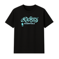 "BASIC" BLACK/BLUE TEE
