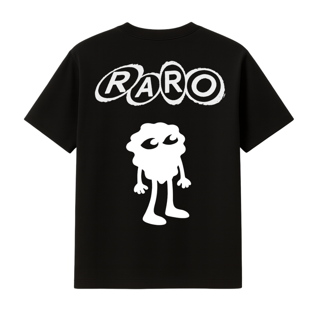 "BIG RARO" BLACK TEE