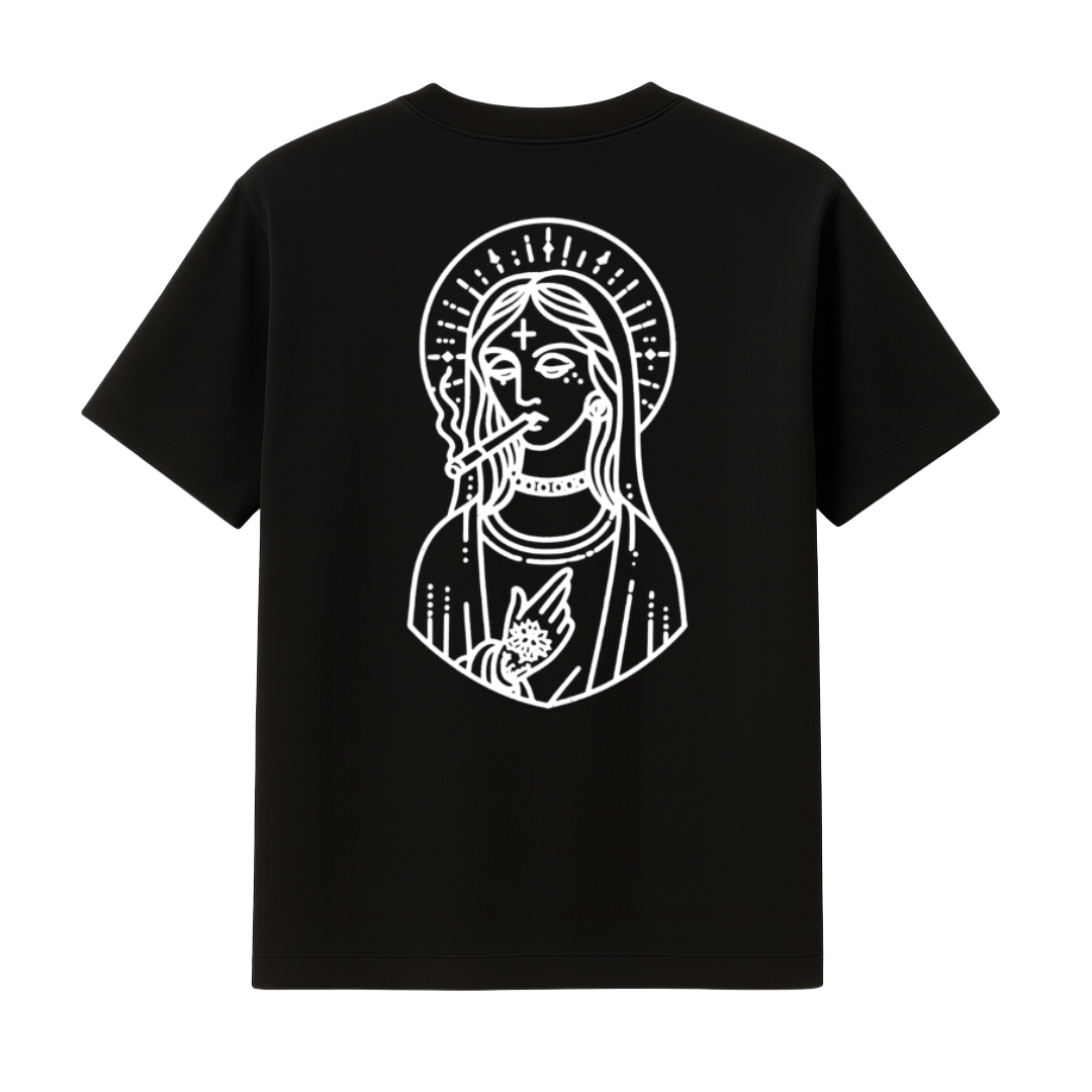 "420 SAINT" BLACK TEE
