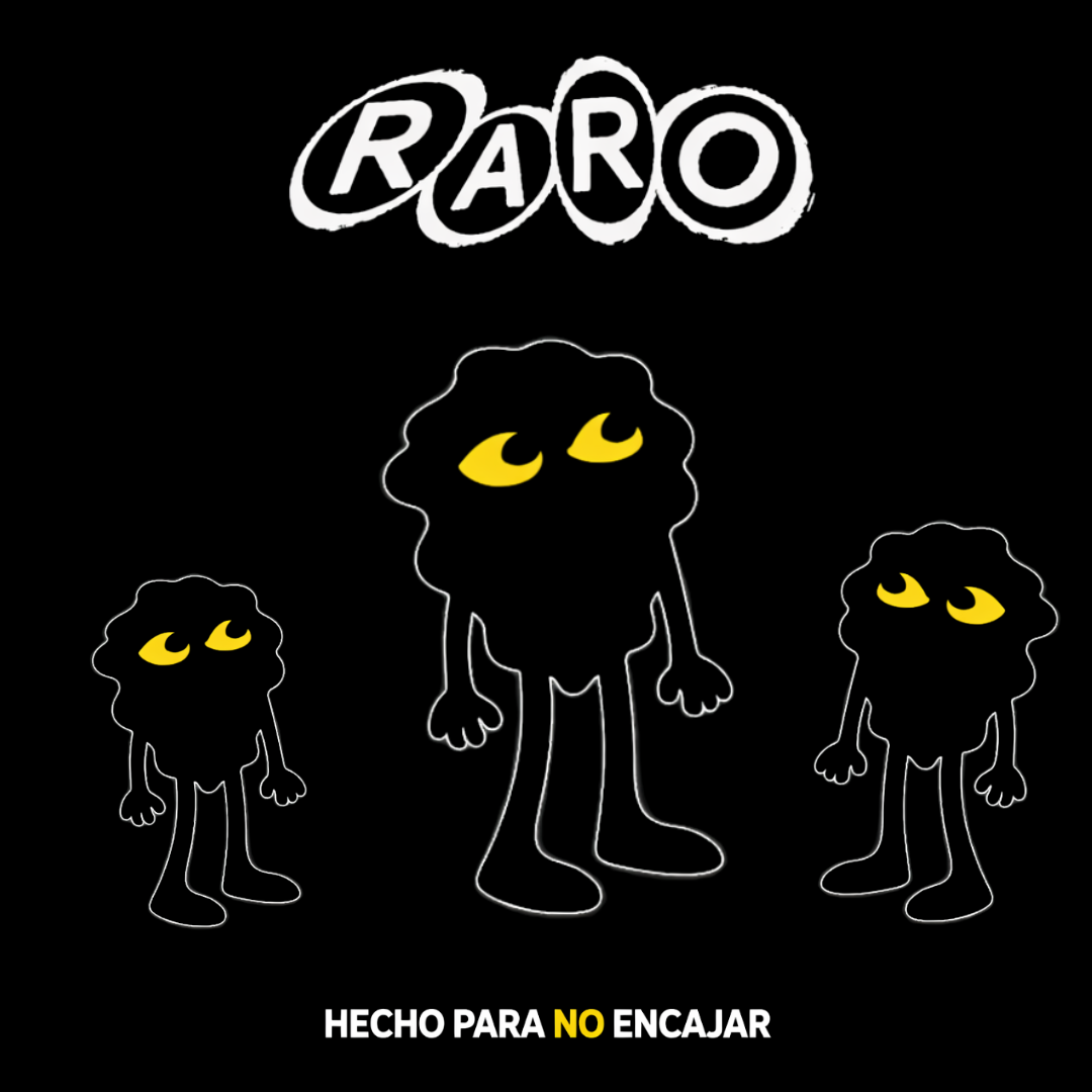 "HECHO PARA NO ENCAJAR" BLACK TEE