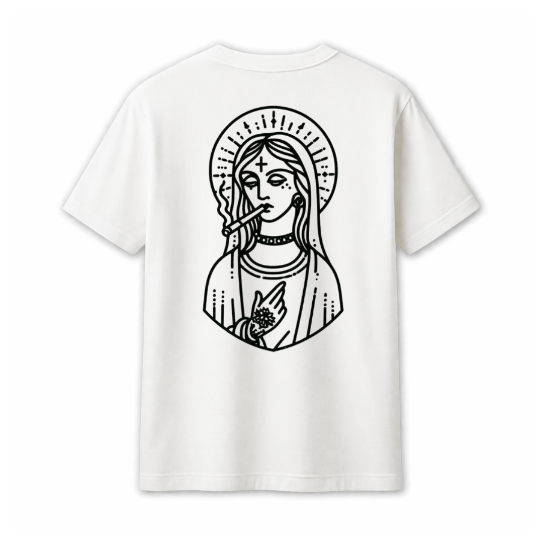 "420 SAINTS" WHITE TEE