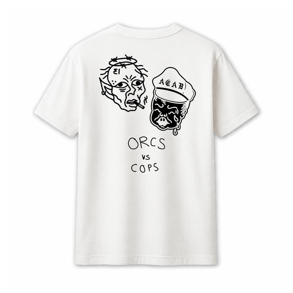 "ORCS vs COPS" WHITE TEE