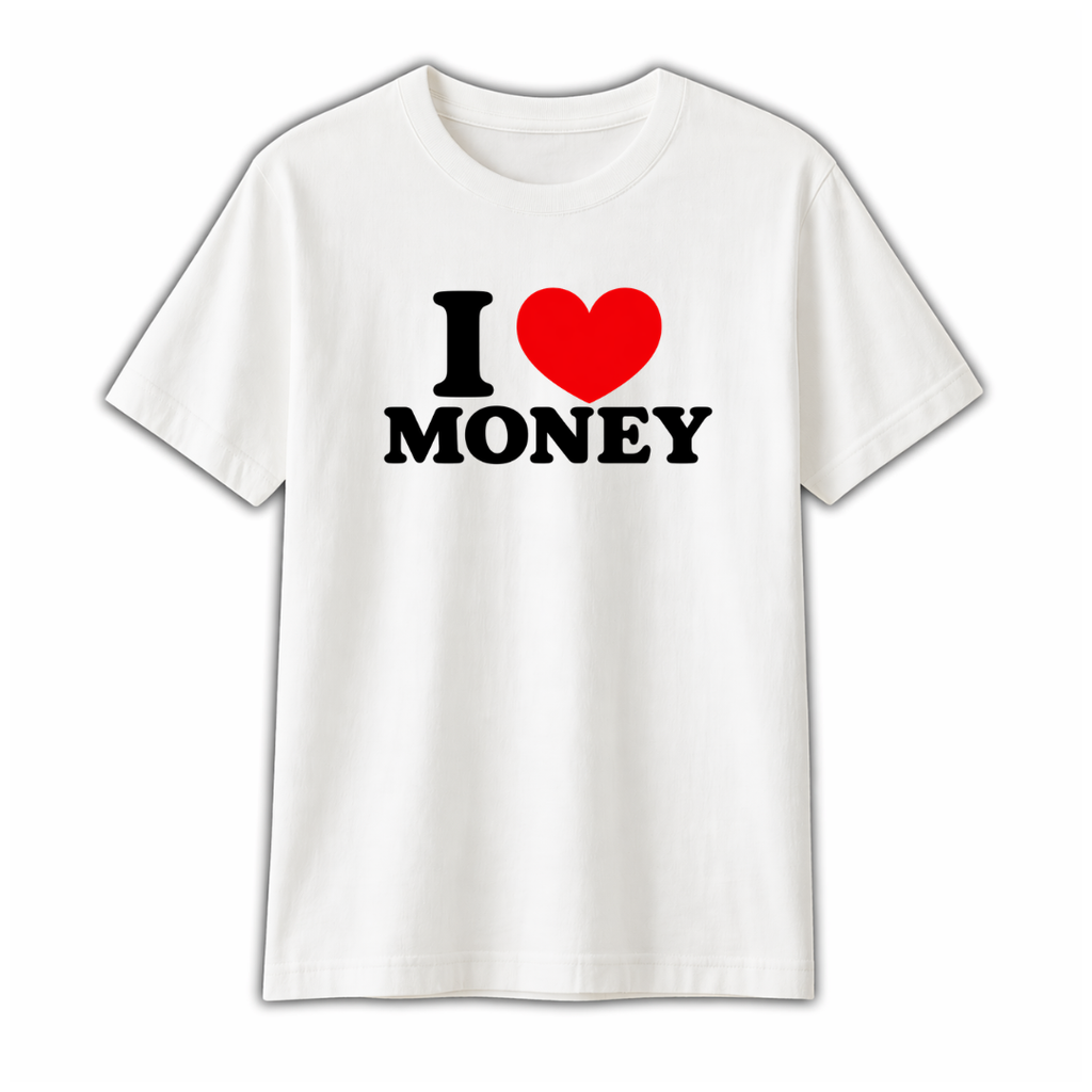 "I LOVE MONEY" WHITE TEE