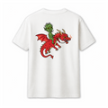 "ORC ON A RED DRAGON" WHITE TEE