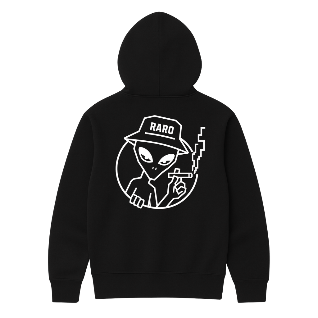 "SMOKING ALIEN" BLACK HOODIE