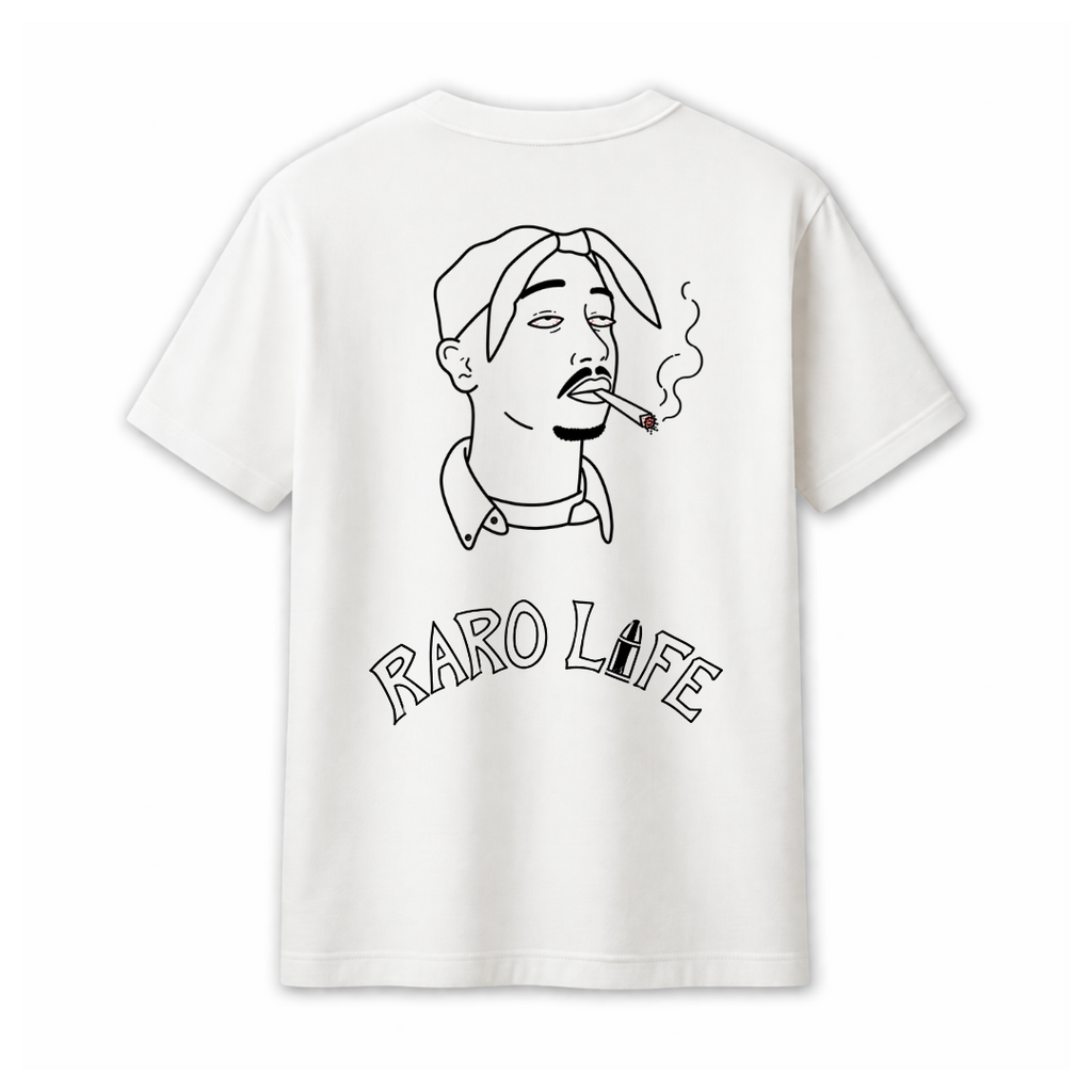 "RARO LIFE" WHITE TEE
