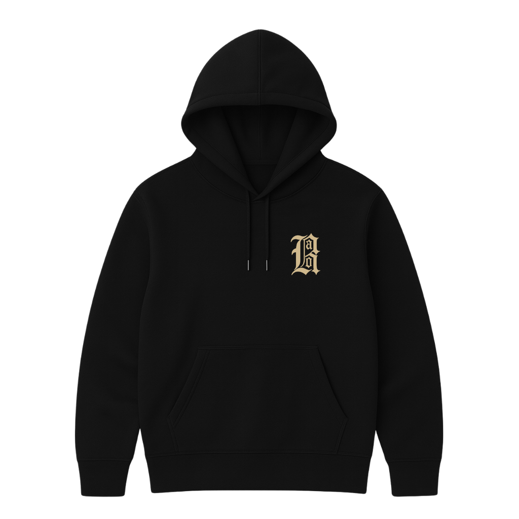"RARO HOOD" BLACK HOODIE