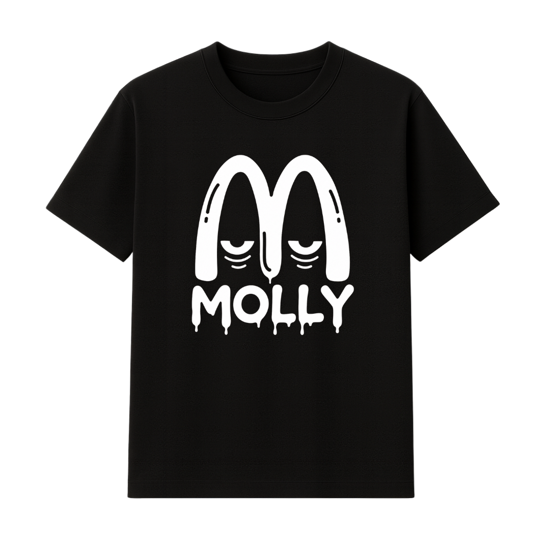 "MOLLY" BLACK TEE
