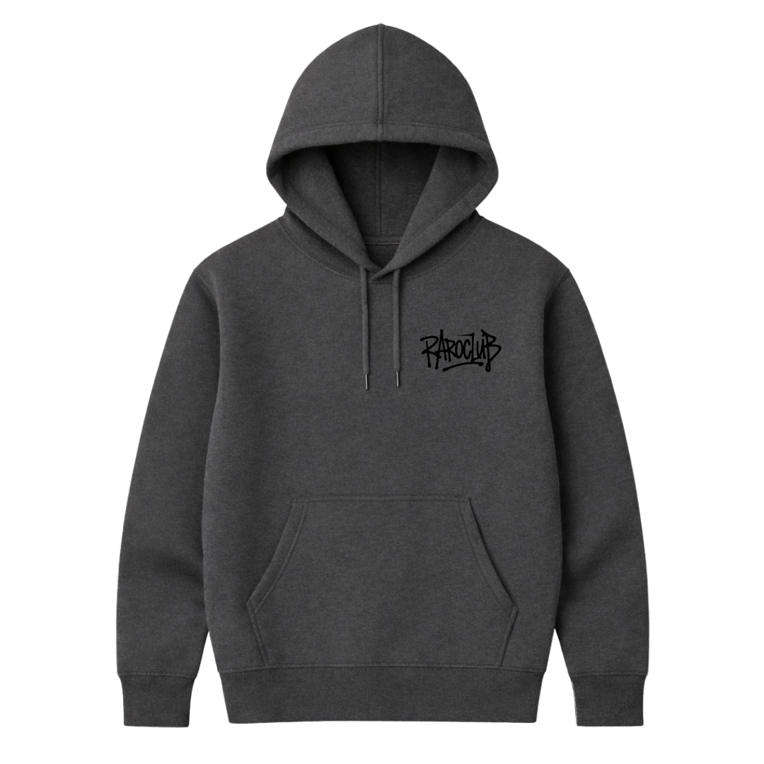 "RARO FACE" GREY HOODIE