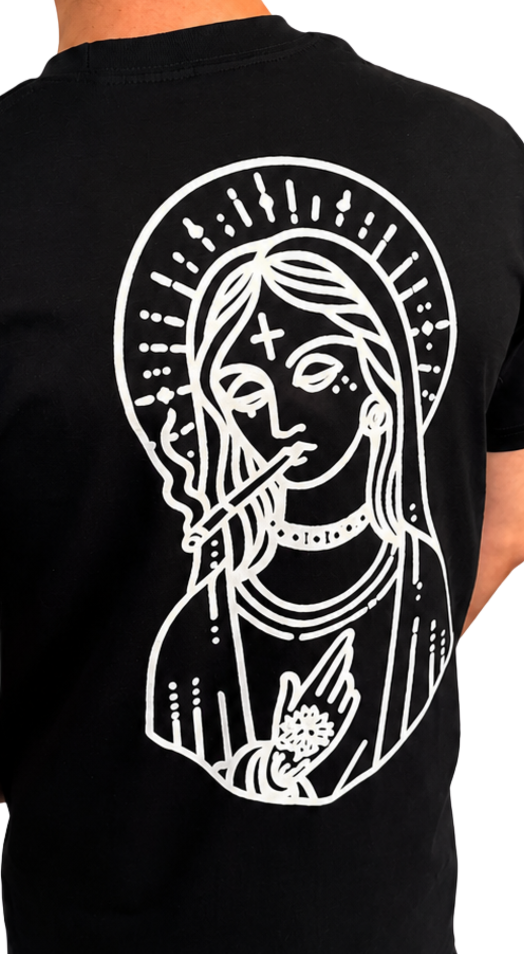 "420 SAINT" BLACK TEE