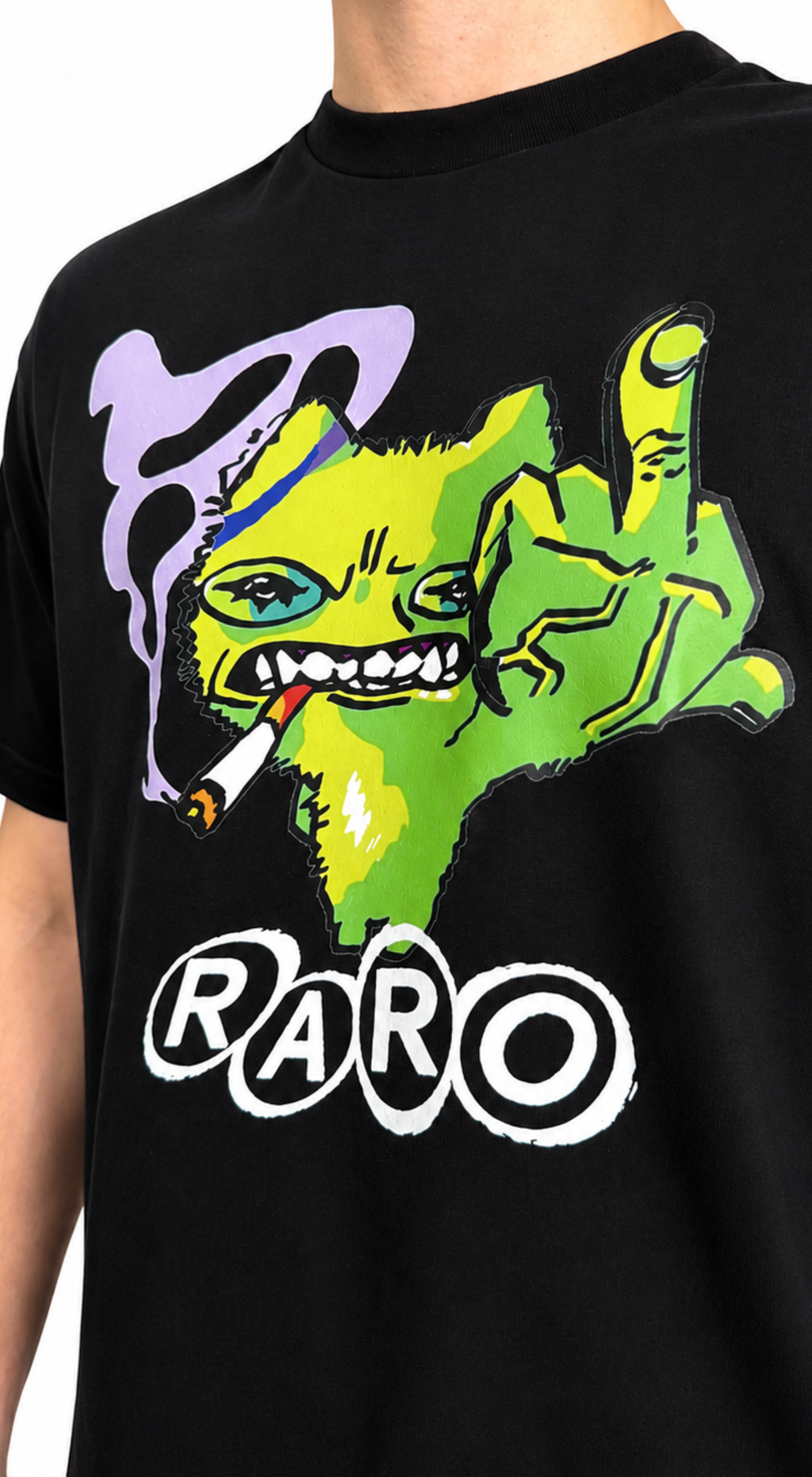 "STONED TROLL" BLACK TEE